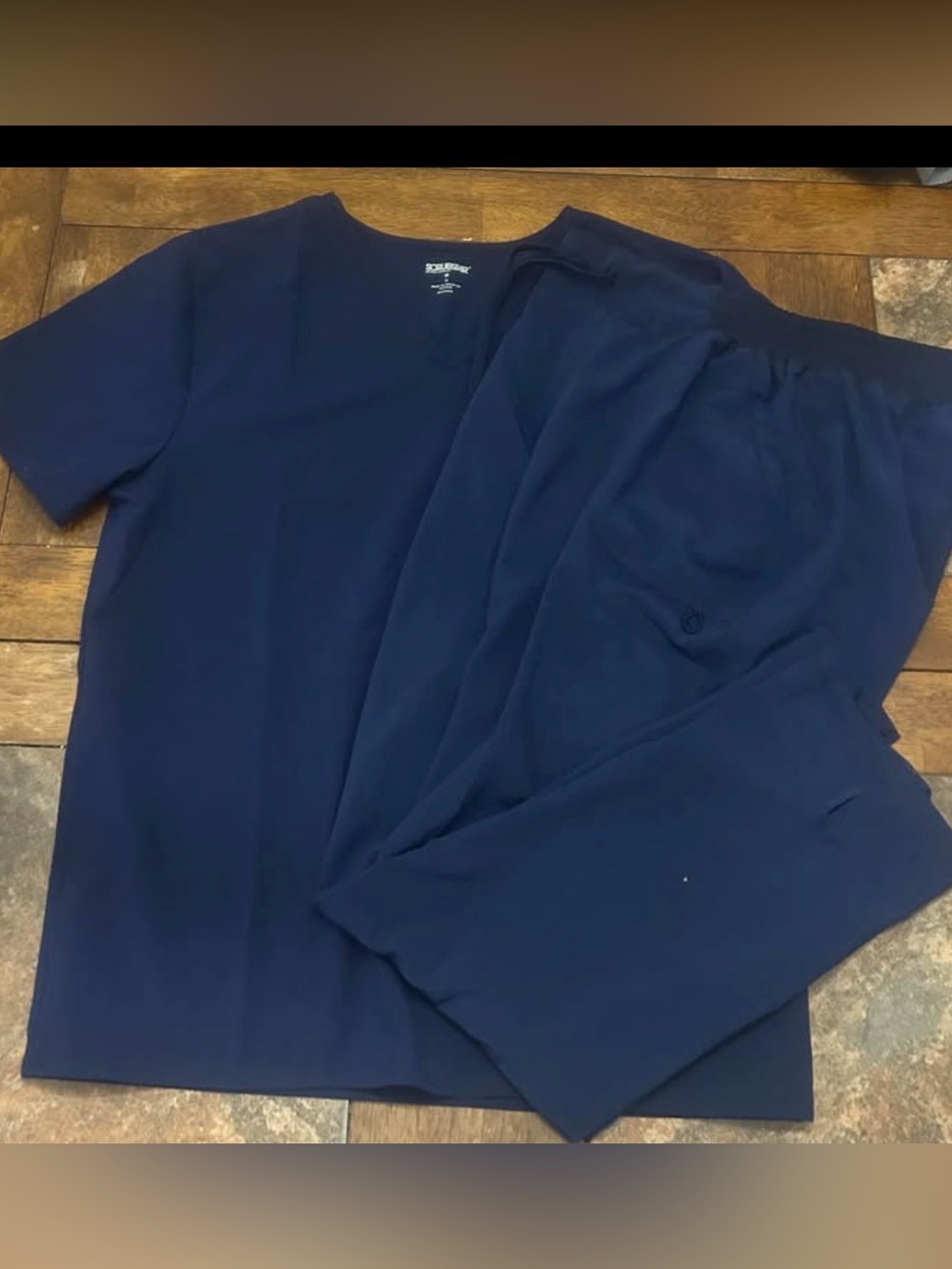 Woman's Navy Scrubstar Scrub set Pants Shirt Sz M